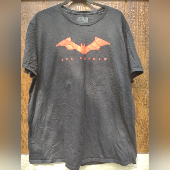 DC Comics The Batman Red Logo T Shirt Mens 2XL - Picture 1 of 3